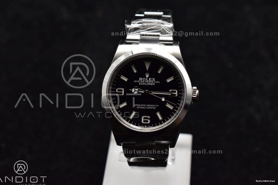 Steel Dial on Clean Best 854 904L SS VR ModernLook Black 124270 36mm Bracelet Edition 1:1 Explorer 0510